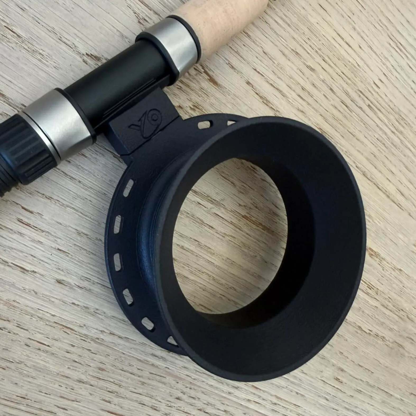 YO Reel refined prototype — grip and mount